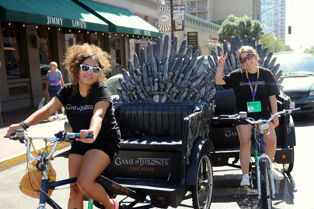 Game of Thrones free rides pedicab drivers at Comic-Con San Diego