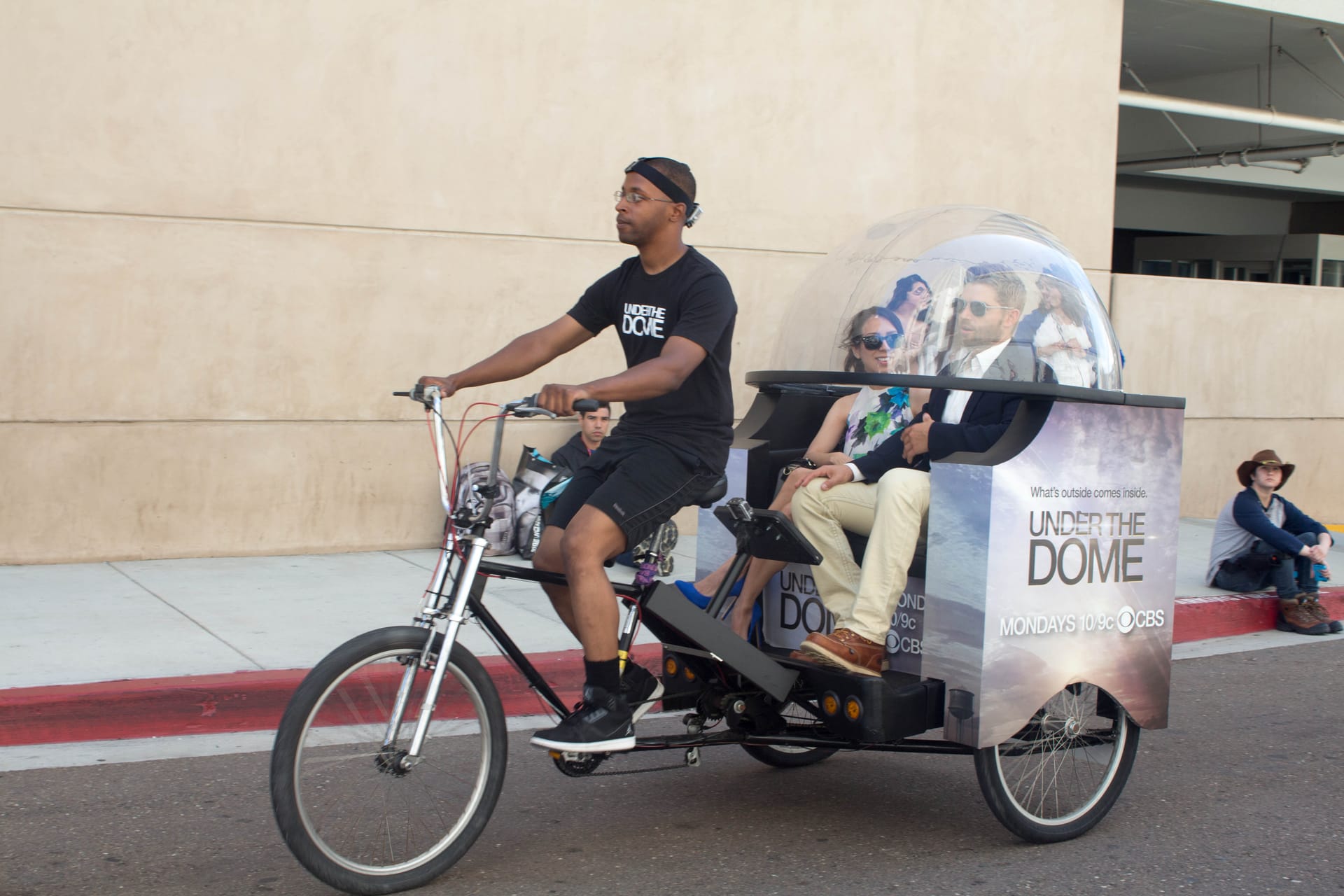 CBS Under the Dome bubble pedicab at San Diego Comic-Con
